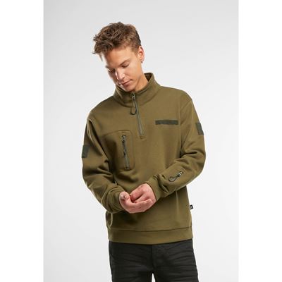 Taktyczna bluza z kapturem i zamkiem błyskawicznym Tactical Sweat Jacket ZIELONA BRANDIT 5034-15001 3