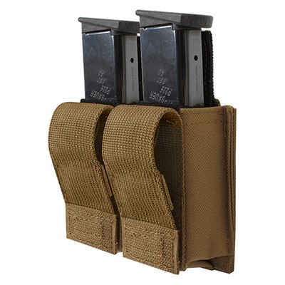 Kabura MOLLE na dwa magazynki pistoletowe COYOTE