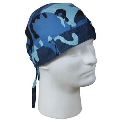 Chusta HEADWRAP SKY BLUE CAMO