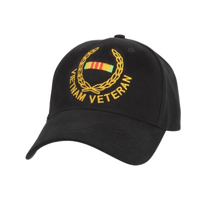 Czapka VIETNAM VETERAN baseball CZARNA