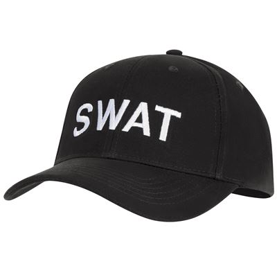 Czapka baseballowa SWAT CZARNA