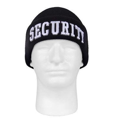 Czapka dzianinowa DELUXE 3D SECURITY CZARNA