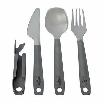 Lekki podróżny 4-częściowy składany zestaw sztućców BW TITAN (45 g)