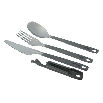 Lekki podróżny 4-częściowy składany zestaw sztućców BW TITAN (45 g)