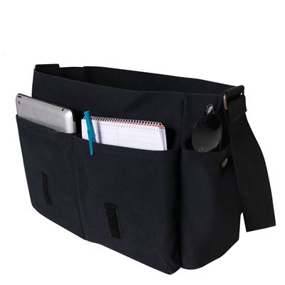 Torba DISTRESSED US flaga płócienna CZARNA