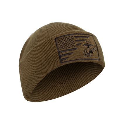 Czapka WATCH flaga USA/USMC dzianina COYOTE