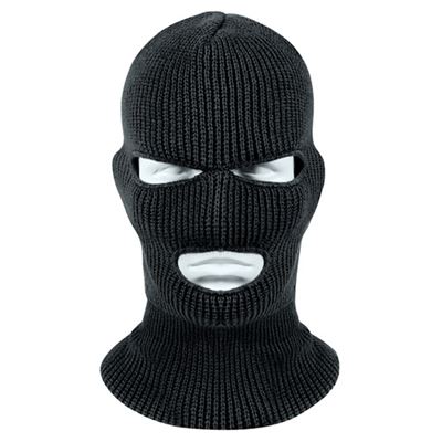 Czapka dzianinowa z 3 otworami US WINTUCK CZARNA