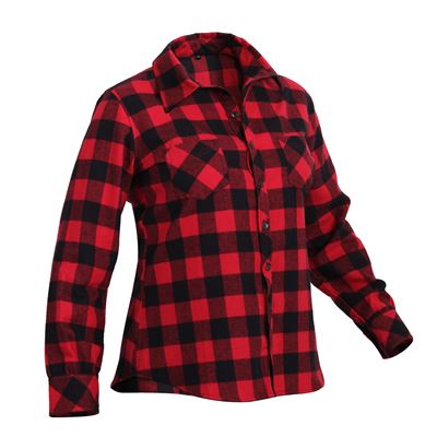 Koszula damska FLANNEL w kratę RED