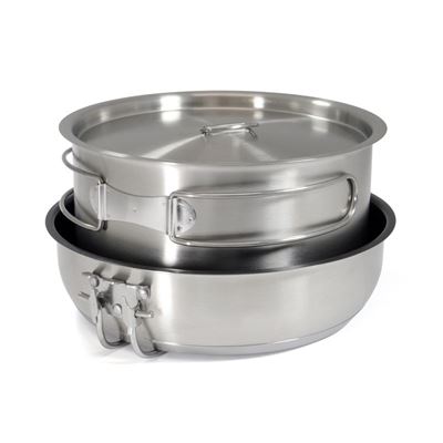 Zestaw naczyń outdoorowych, pięcioczęściowy zestaw NEREZ Cooking Set „Non-Stick” Origin Outdoors 557402 2