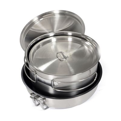 Zestaw naczyń outdoorowych, pięcioczęściowy zestaw NEREZ Cooking Set „Non-Stick” Origin Outdoors 557402 8