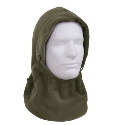 Kask POLAR z jednym otworem FLEECE ZIELONY