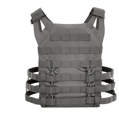 Kamizelka MOLLE do przenoszenia płyt, lekka, SZARA, rozmiar oversize