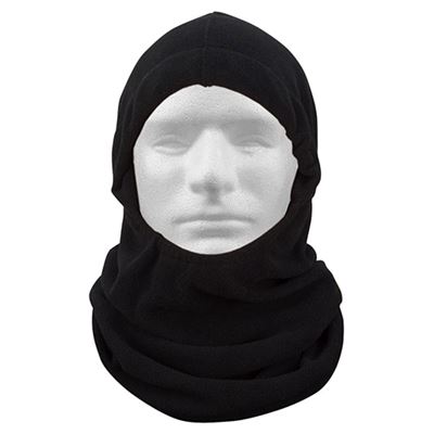 Kask POLAR z jednym otworem FLEECE CZARNY