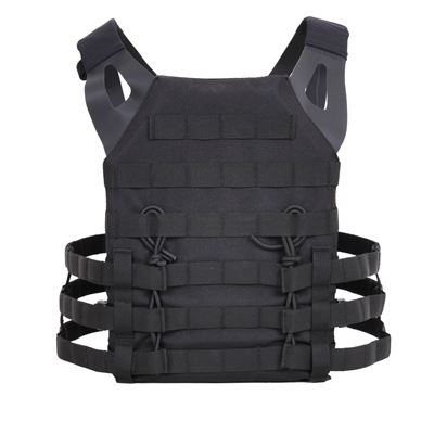 Kamizelka MOLLE do przenoszenia płyt, lekka, CZARNA
