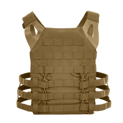 Kamizelka MOLLE do noszenia płyt, lekka, COYOTE BROWN