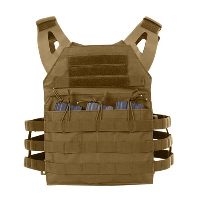 Kamizelka MOLLE do noszenia płyt, lekka, COYOTE BROWN
