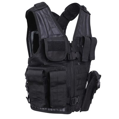 Dziecięca kamizelka taktyczna BLACK