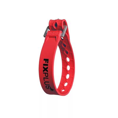 FIXPLUS 35 cm CZERWONY gumowy pasek ściągający