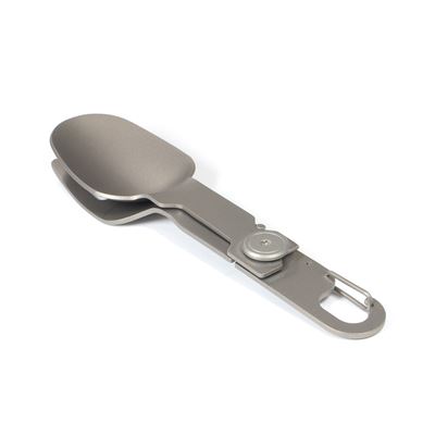 Składana łyżka z widelcem i karabińczykiem Spork Compact TITANIUM Origin Outdoors 562088 5