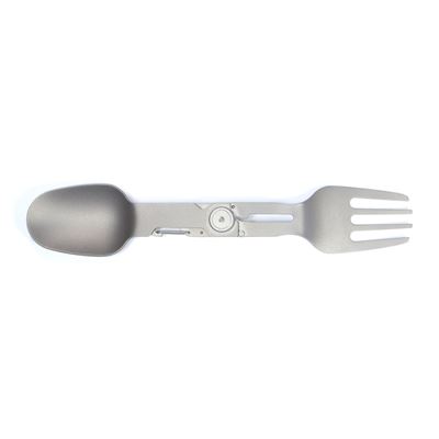 Składana łyżka z widelcem i karabińczykiem Spork Compact TITANIUM Origin Outdoors 562088 7