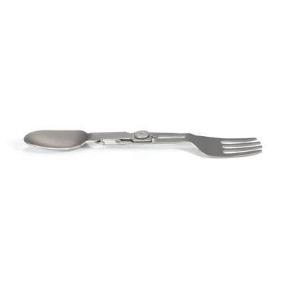 Składana łyżka z widelcem i karabińczykiem Spork Compact TITANIUM Origin Outdoors 562088 3