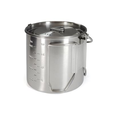 Garnek z uchwytami i pokrywką 2 w 1 OUTDOOR 1000 ml STAL NIERDZEWNA Origin Outdoors 562093 2