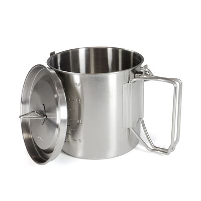 Garnek z uchwytami i pokrywką 2 w 1 OUTDOOR 1000 ml STAL NIERDZEWNA Origin Outdoors 562093 3