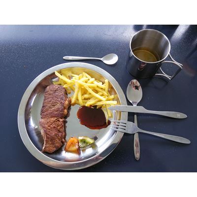 Płytka płytka ze stali nierdzewnej 18/8, błyszcząca, 23,5 cm basic NATURE 562100 2