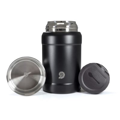 Termos na żywność OUTDOOR z łyżką BLACK