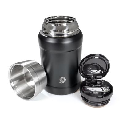 Termos na żywność OUTDOOR z łyżką BLACK