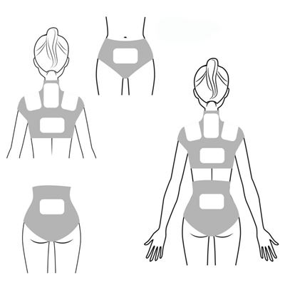 Jednorazowa poduszka rozgrzewająca do ciała 10 x 13 x 0,5 cm do 8 godzin