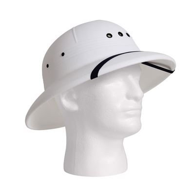 Kask/kapelusz US PITH plastikowy BIAŁY