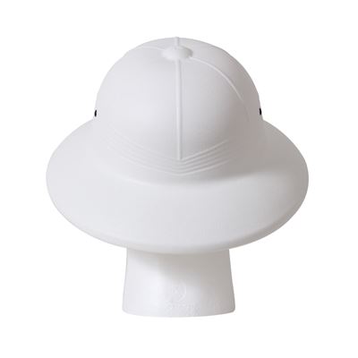 Kask/kapelusz US PITH plastikowy BIAŁY