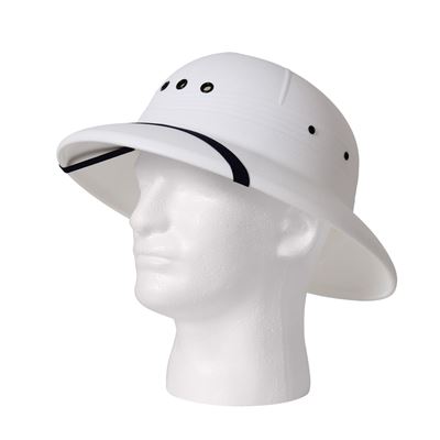 Kask/kapelusz US PITH plastikowy BIAŁY