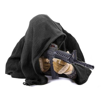 Uniwersalny szalik SNIPER 90x117 cm CZARNY