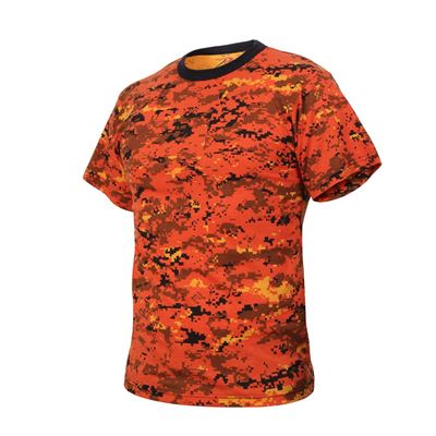 T-shirt DIGITAL ORANGE CAMO