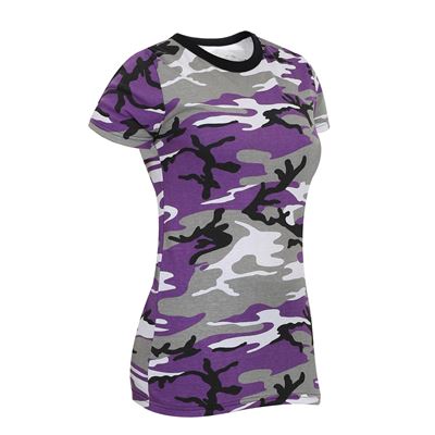 Koszulka damska przedłużona ULTRA VIOLET CAMO