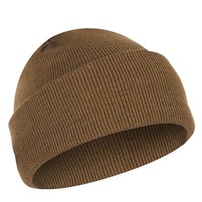 Czapka delikatnie dziana FINE AKRYL COYOTE BROWN
