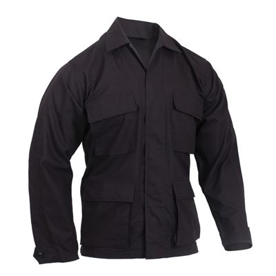 Bluza typu BDU z bawełny rip-stop CZARNA
