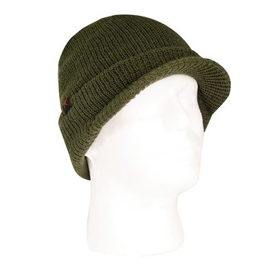 Czapka dzianinowa WATCH BRIM z daszkiem GREEN