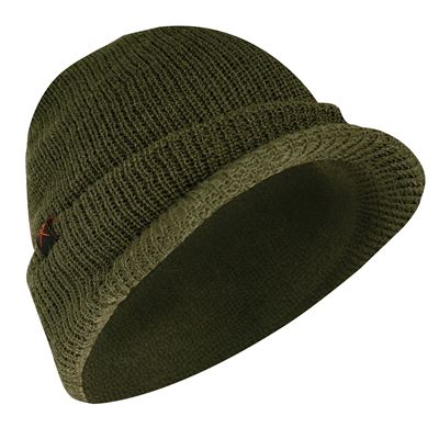 Czapka dzianinowa WATCH BRIM z daszkiem GREEN