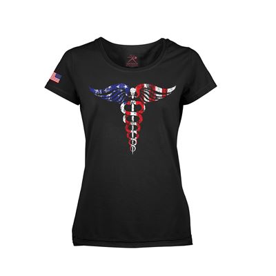 Koszulka damska CADUCEUS MEDIC BLACK