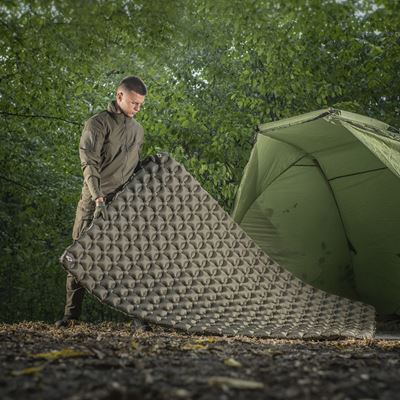 Podkładka nadmuchiwana podwójna Sleeping Pad 195 × 120 × 5 ZIELONA M-TAC 60019001 6