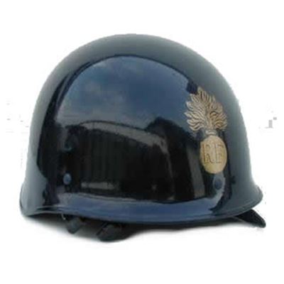 Kask RF francuski kalkomania NIEBIESKI używany