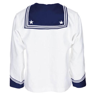 Koszula ITALIAN navy WHITE z NIEBIESKIM kołnierzykiem nowa
