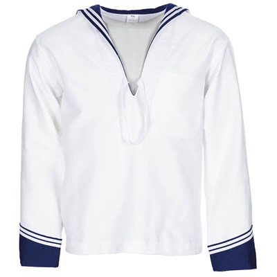 Koszula ITALIAN navy WHITE z NIEBIESKIM kołnierzykiem nowa