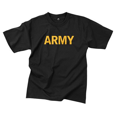 Koszulka z złotym napisem ARMY CZARNA