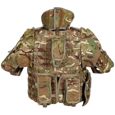 Brytyjska oryginalna kamizelka MTP Osprey MK IV wraz z używanymi kieszeniami