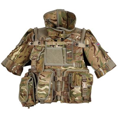 Brytyjska oryginalna kamizelka MTP Osprey MK IV wraz z używanymi kieszeniami