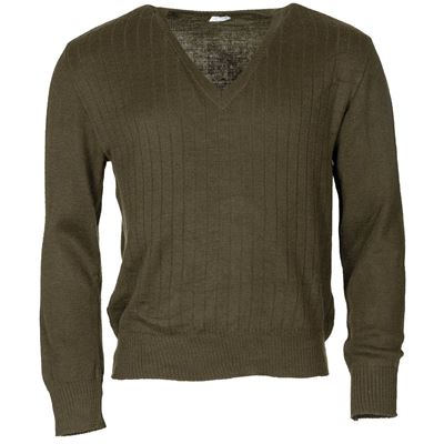 Sweter z dekoltem w szpic AČR/CSLA vz.85 GREEN-BROWN